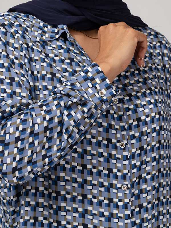 تونیک زنانه کرپ 50105 برنس