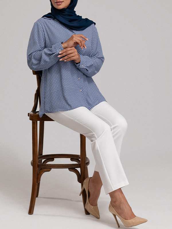 تونیک زنانه کرپ 50105 برنس