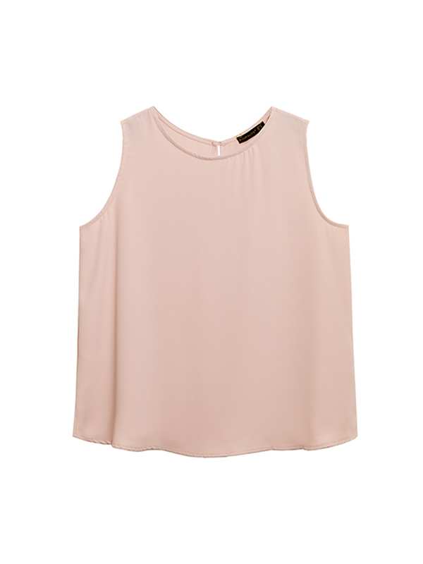 تاپ زنانه سایز بزرگ کرپ آستین حلقه ای 60104 برنس