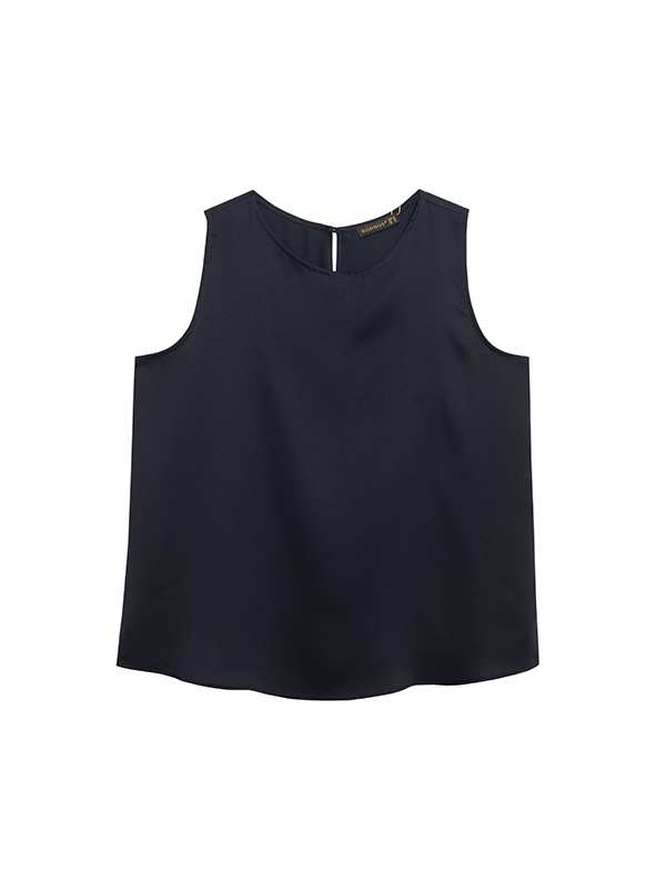 تاپ زنانه سایز بزرگ کرپ آستین حلقه ای 60104 برنس