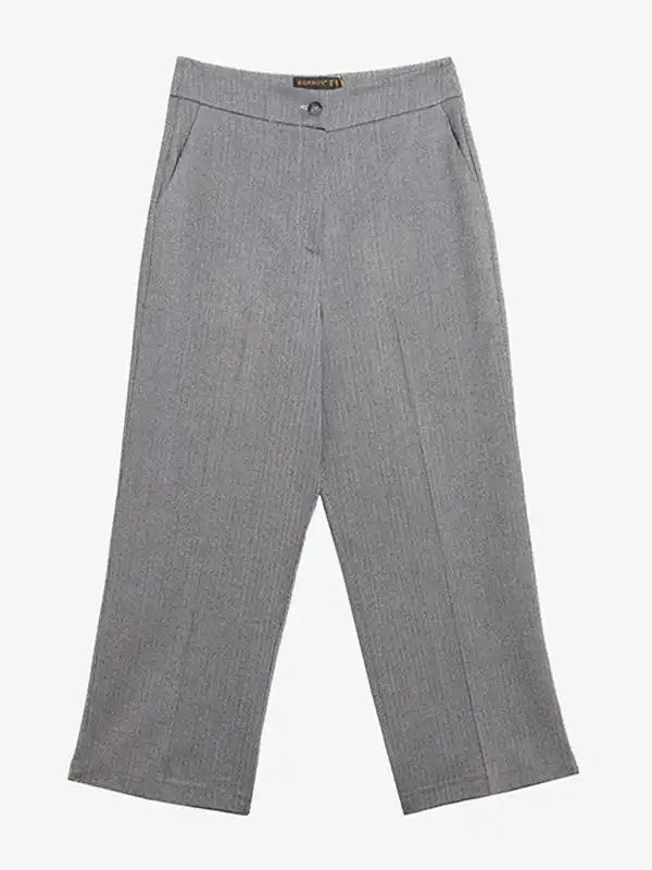 شلوار زنانه پاییزی جیب دار قد 90 10107 برنس