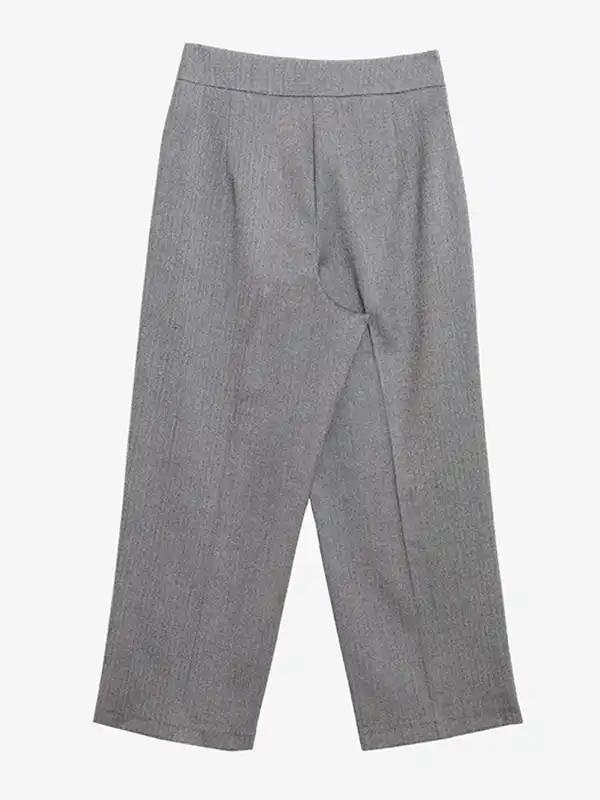 شلوار زنانه پاییزی جیب دار قد 90 10107 برنس