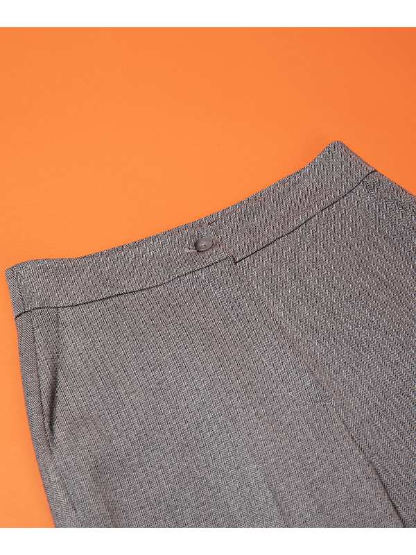 شلوار زنانه پاییزی جیب دار قد 90 10107 برنس