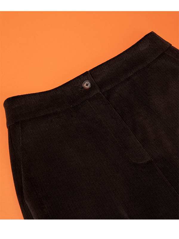 شلوار زنانه پاییزی جیب دار قد 90 10107 برنس