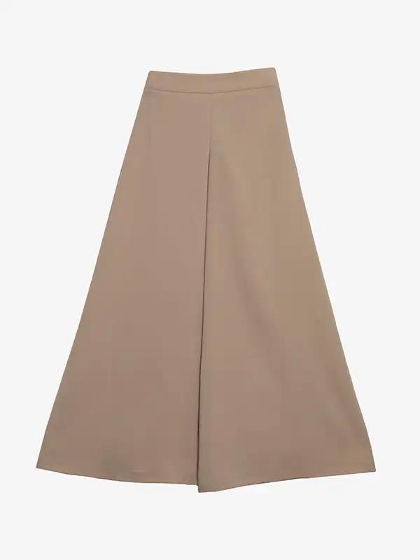 دامن شلواری زنانه مجلسی فاق بلند کرپ 10102 برنس