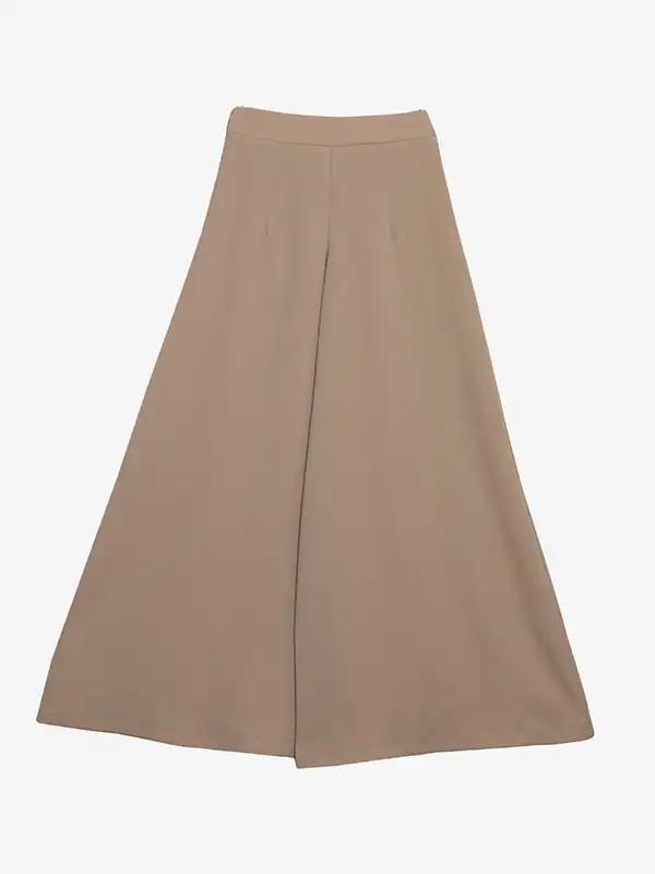 دامن شلواری زنانه مجلسی فاق بلند کرپ 10102 برنس