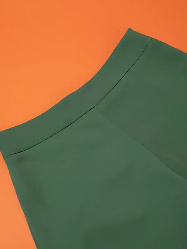 دامن شلواری زنانه مجلسی فاق بلند کرپ 10102 برنس