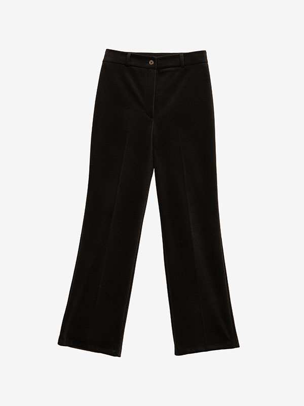 شلوار زنانه مخمل پاییزی راسته قد بلند 10109 برنس