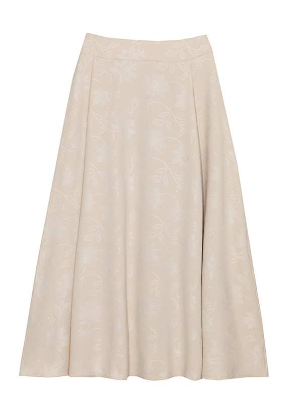 دامن زنانه فون پیلی دار ژاکارد مجلسی 20105 برنس Bornos