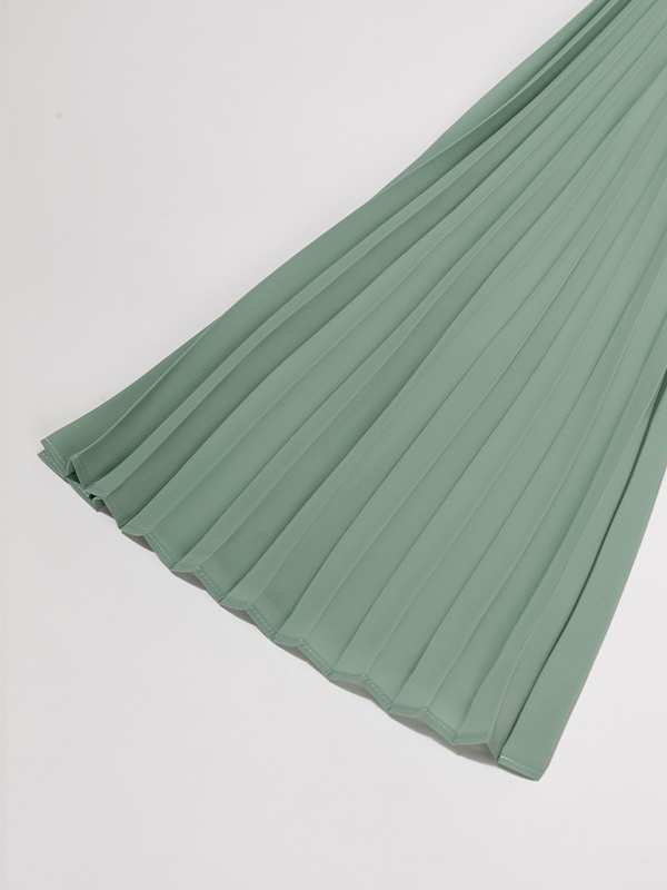 بلوز زنانه کرپ حریر آستین کلوش پلیسه 40103 برنس Bornos