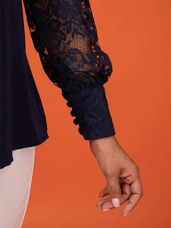 شومیز آستین گیپور مجلسی زنانه مریم برنس Bornos