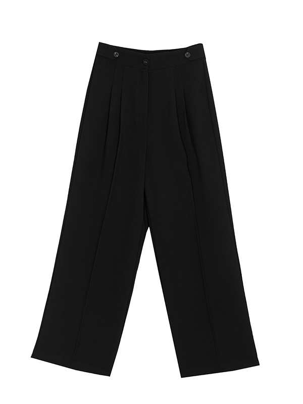 شلوار زنانه کرپ پیلی دار از بالا گشاد 10111 برنس Bornos