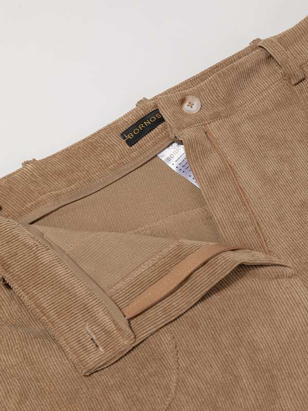 شلوار زنانه مخمل راسته جیب دار 10112 برنس Bornos