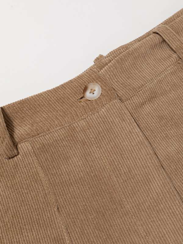 شلوار زنانه مخمل راسته جیب دار 10112 برنس Bornos