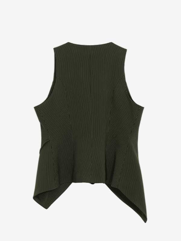 وست زنانه پارچه دیپلمات یقه چپ و راستی آستر دار 70100 برنس Bornos