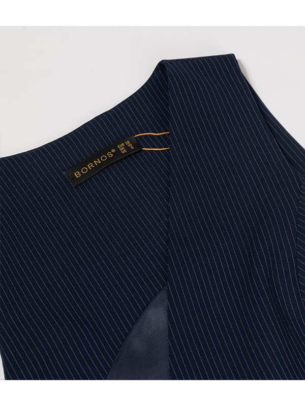 وست زنانه پارچه دیپلمات یقه چپ و راستی آستر دار 70100 برنس Bornos