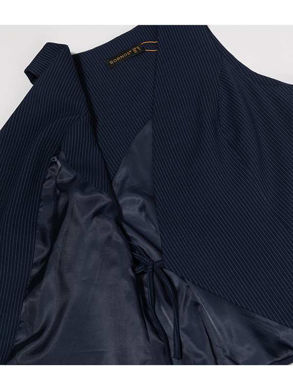 وست زنانه پارچه دیپلمات یقه چپ و راستی آستر دار 70100 برنس Bornos