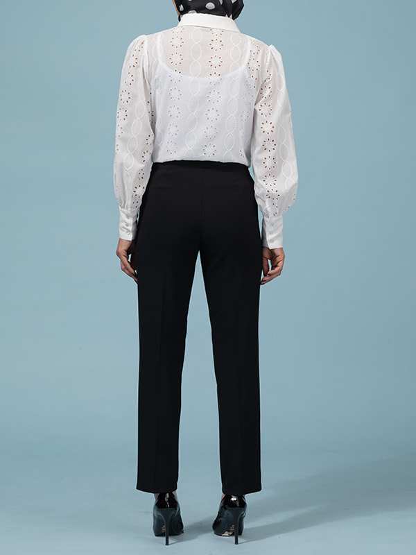 شلوار زنانه راسته کلاسیک بزیاق 10119 برنس