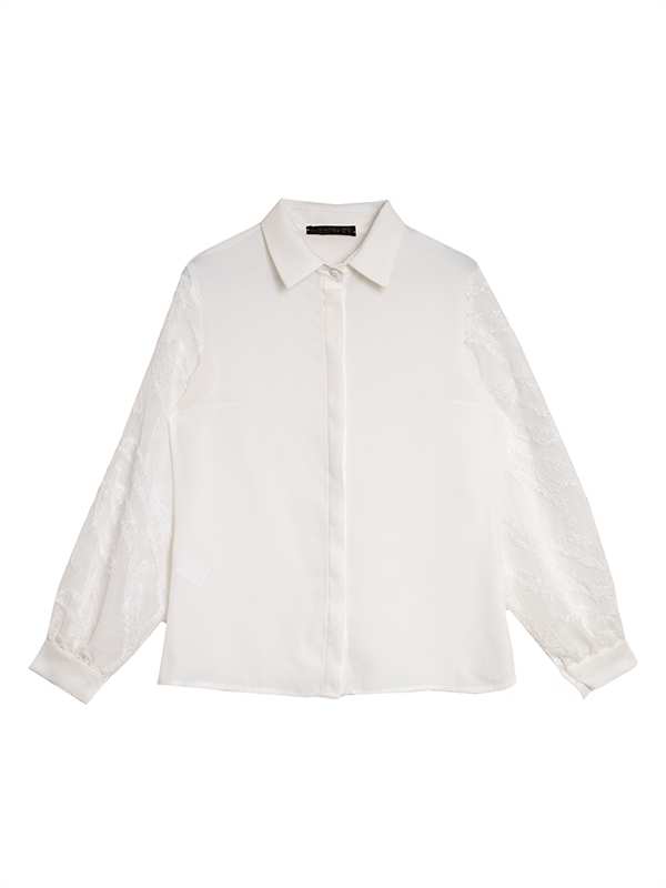 شومیز زنانه کرپ حریر مجلسی 30110 برنس Bornos