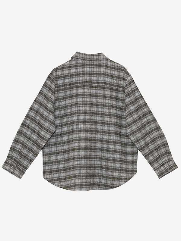 تونیک زنانه پشمی چهارخونه یقه مردانه 50113 برنس Bornos