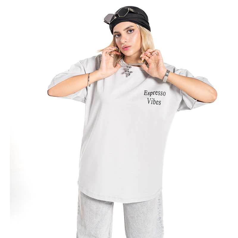 تیشرت مردانه طوسی روشن زیگ zig مدل Espresso Vibe کد 443