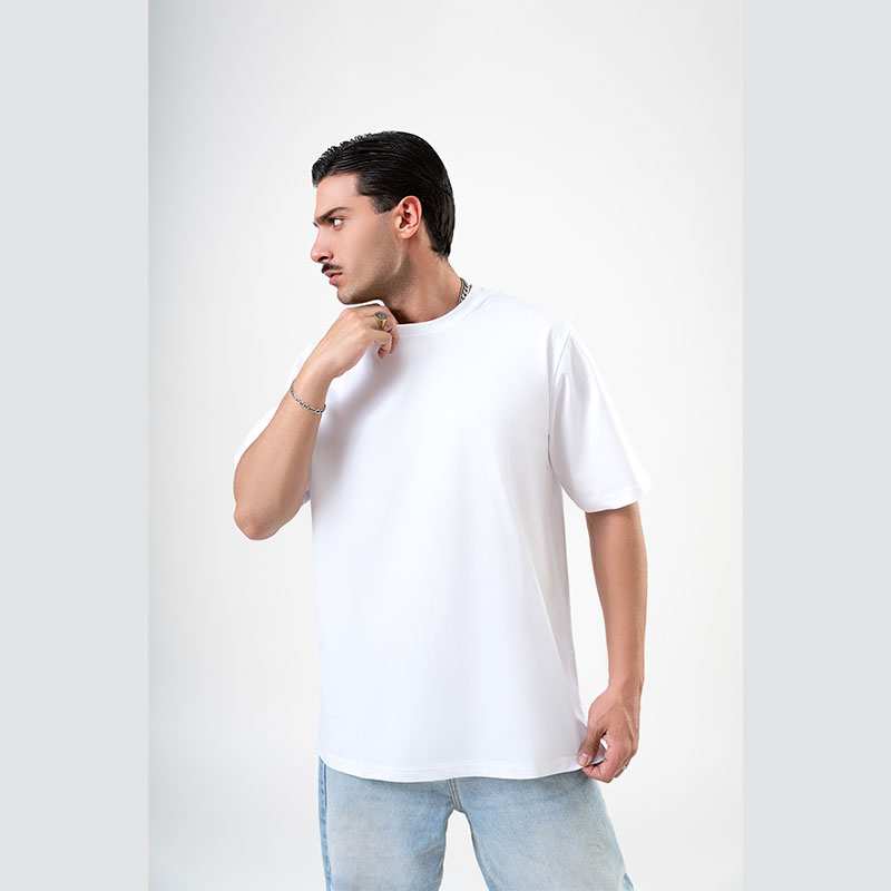 تی شرت مردانه سفید زیگ zig مدل basic کد 283
