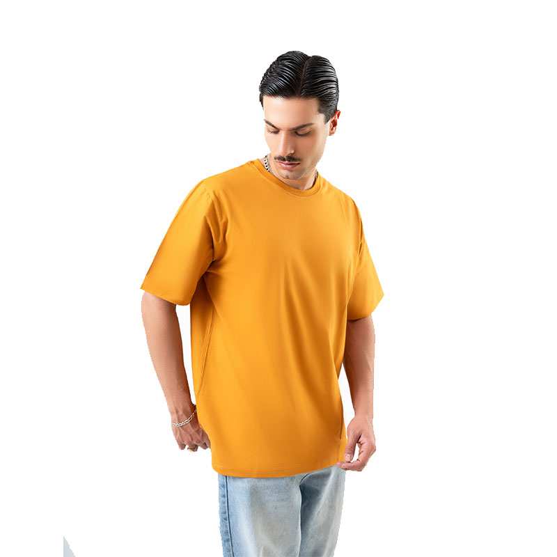 تی شرت مردانه خردلی زیگ zig مدل basic کد 280