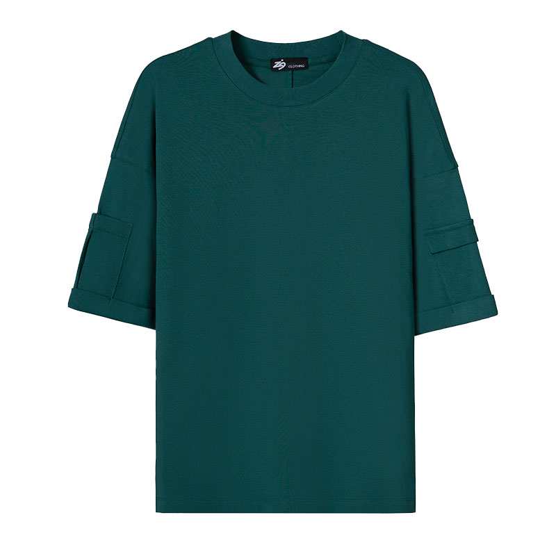 تی شرت مردانه سبز زیگ zig مدل Sleeve Pocket کد300
