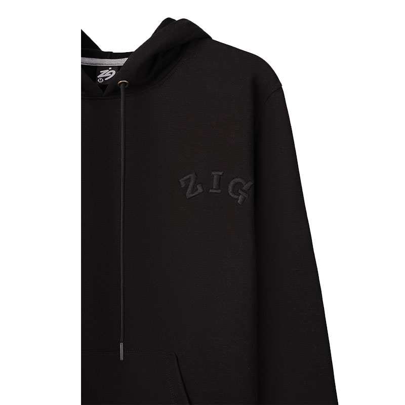 هودی مردانه مشکی زیگ zig مدل basic comfort کد361