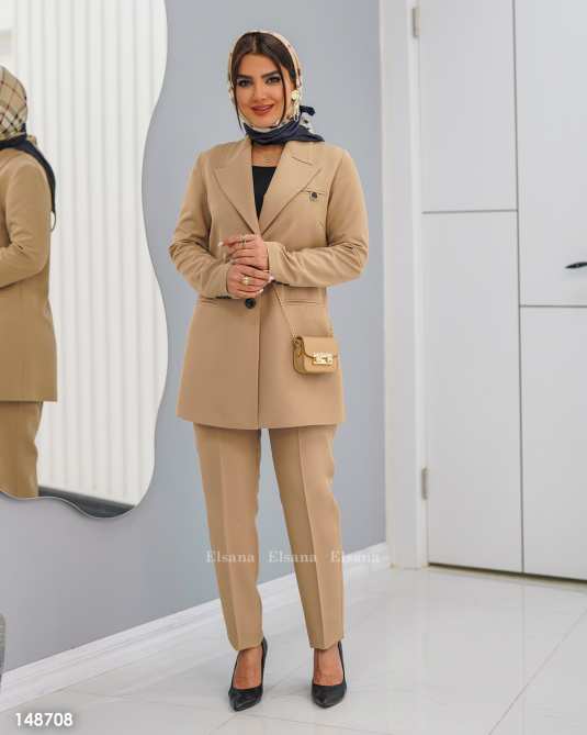 ست کت و شلوار زنانه مدل تمنا السانا Elsana کد 1487