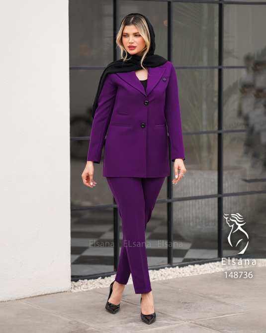 ست کت و شلوار زنانه مدل تمنا السانا Elsana کد 1487