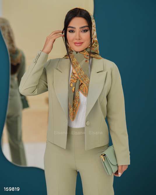 ست کت و شلوار زنانه مدل گلسان السانا Elsana کد 1598