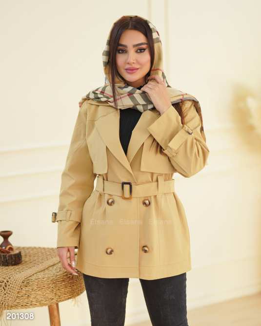 بارانی زنانه مدل پژواک السانا Elsana کد 2013
