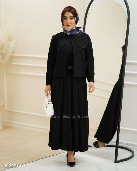 ست کت و دامن زنانه مدل ساجده السانا Elsana کد 2029