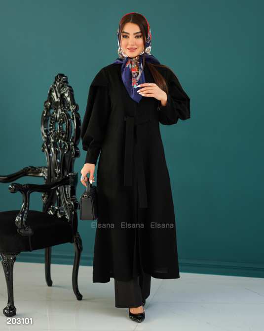 مانتو زنانه مدل راحله السانا Elsana کد 2031