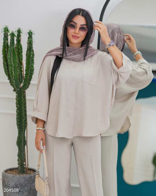 ست شومیز و شلوار زنانه مدل پوژان السانا Elsana کد 2045