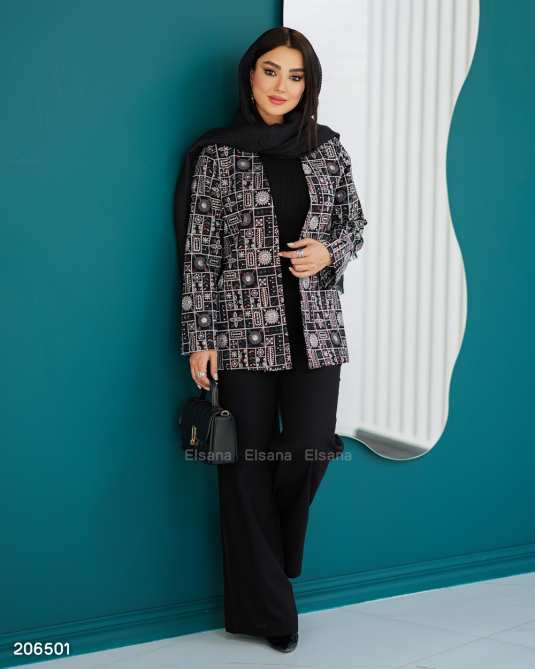 ست کت و شلوار و جلیقه زنانه مدل آینام السانا Elsana کد 2065