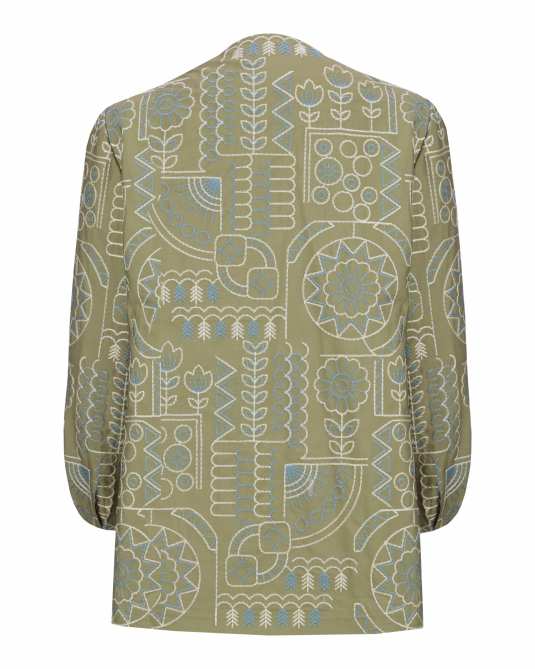 مانتو زنانه سبز سدری السانا Elsana مدل ژانین کد 2072