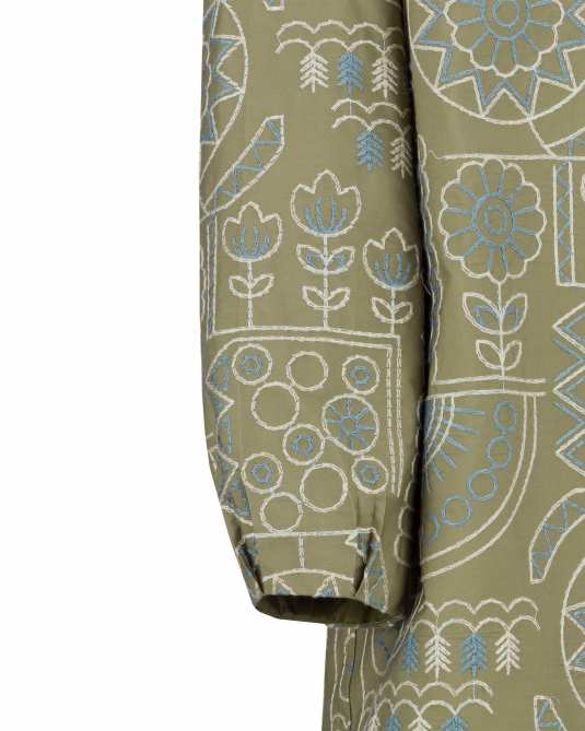 مانتو زنانه سبز سدری السانا Elsana مدل ژانین کد 2072