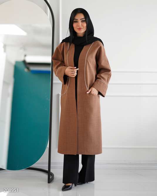 مانتو کژوال بلند زنانه مدل بردین السانا Elsana کد 2089