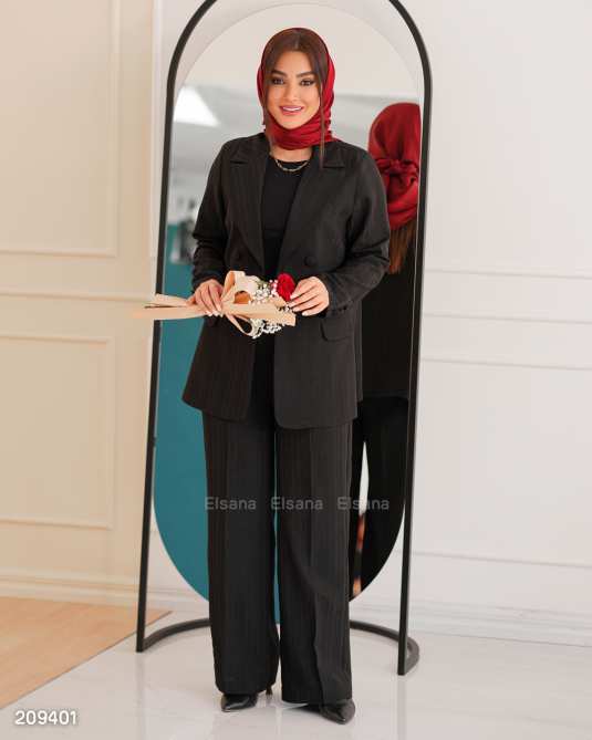 ست کت و شلوار زنانه مدل لیلیوم السانا Elsana کد 2094