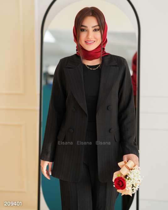 ست کت و شلوار زنانه مدل لیلیوم السانا Elsana کد 2094
