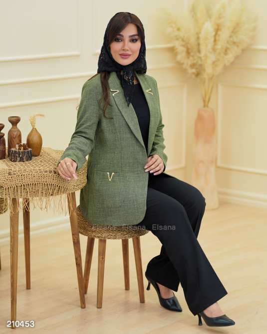 مانتو زنانه مدل سیرنگ السانا Elsana کد 2104