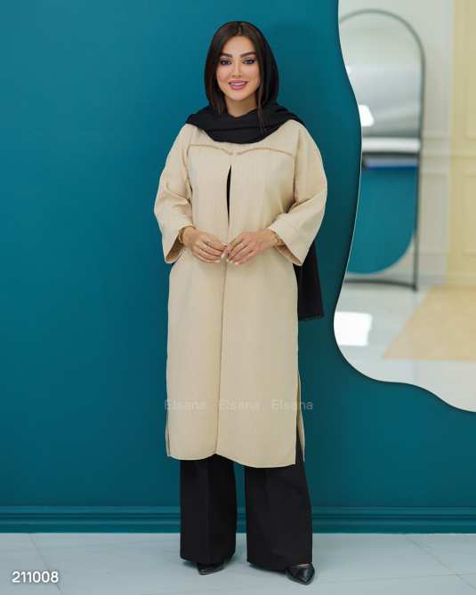 مانتو بلند زنانه مدل یاراد السانا Elsana کد 2110