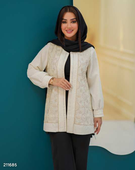 مانتو زنانه گل میس السانا Elsana کد 2116