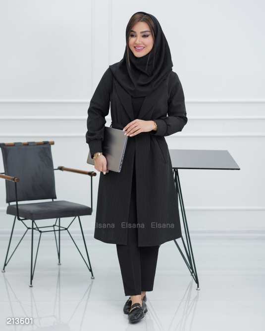 مانتو بلند زنانه مدل نیلکا دیپلمات السانا Elsana کد 2136
