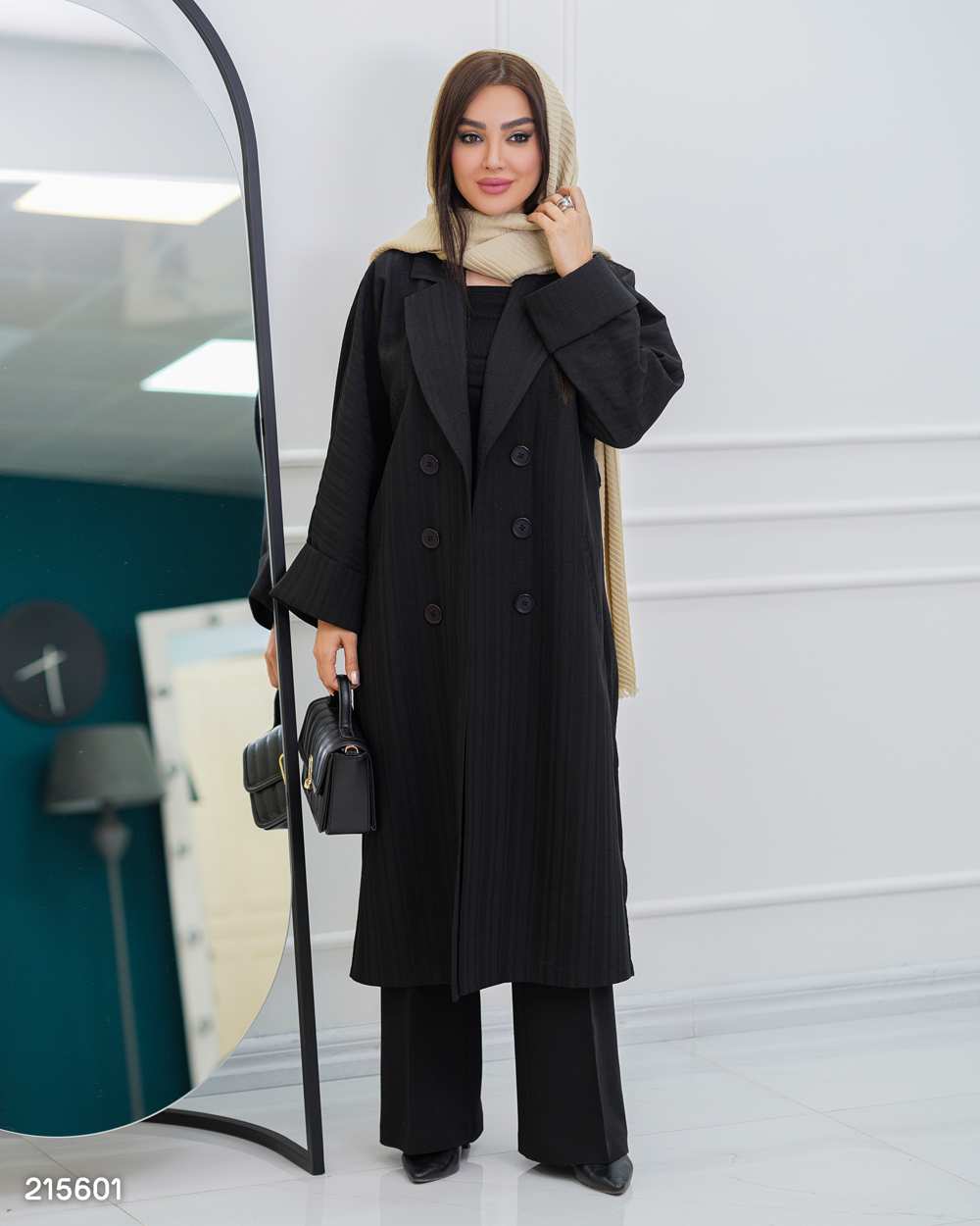 مانتو زنانه مدل گلبانو السانا Elsana کد 2156