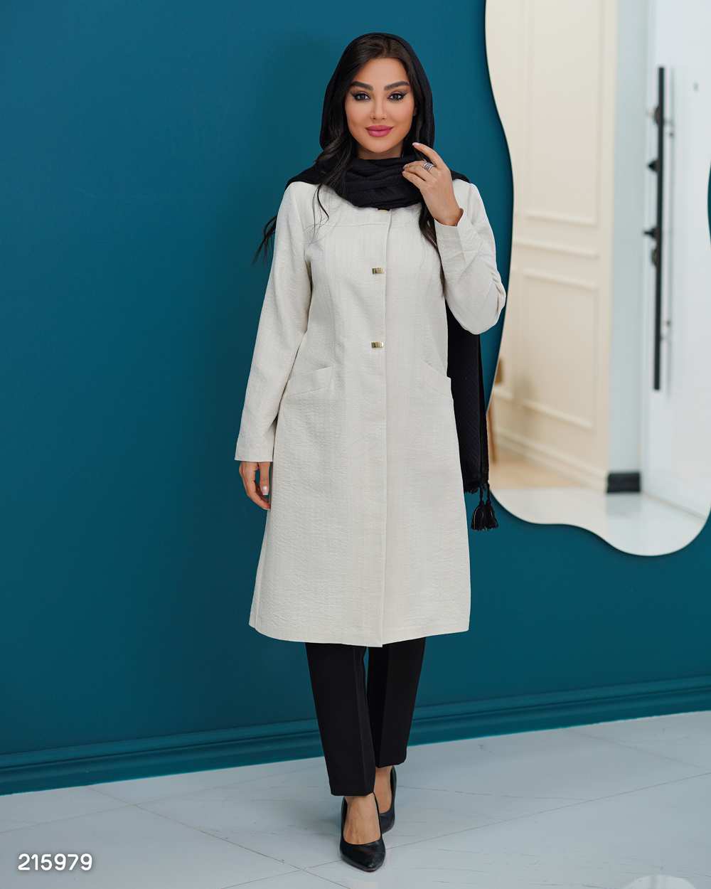 مانتو زنانه مدل ماهروی السانا Elsana کد 2159