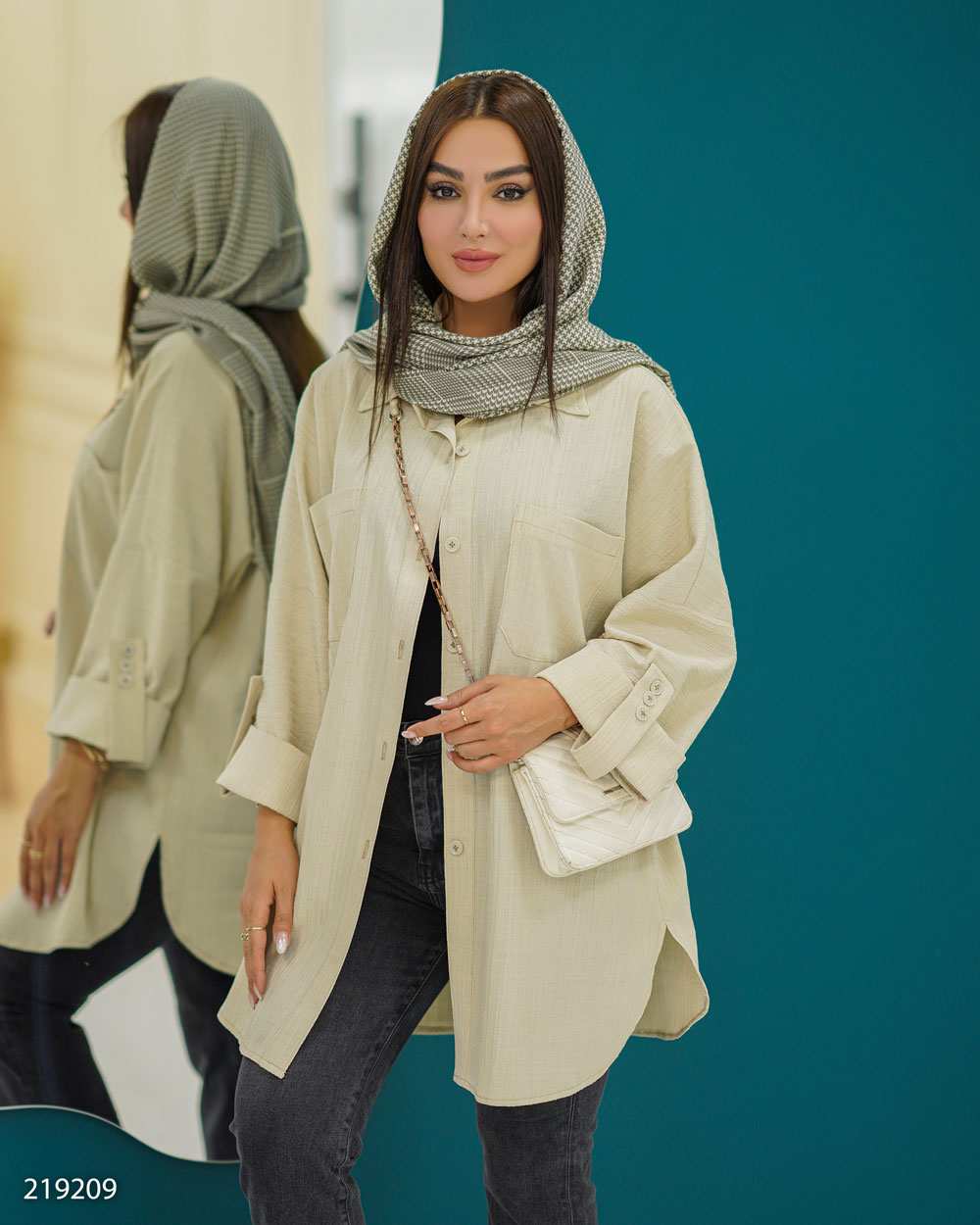 مانتو زنانه مدل توسکا السانا Elsana کد 2192