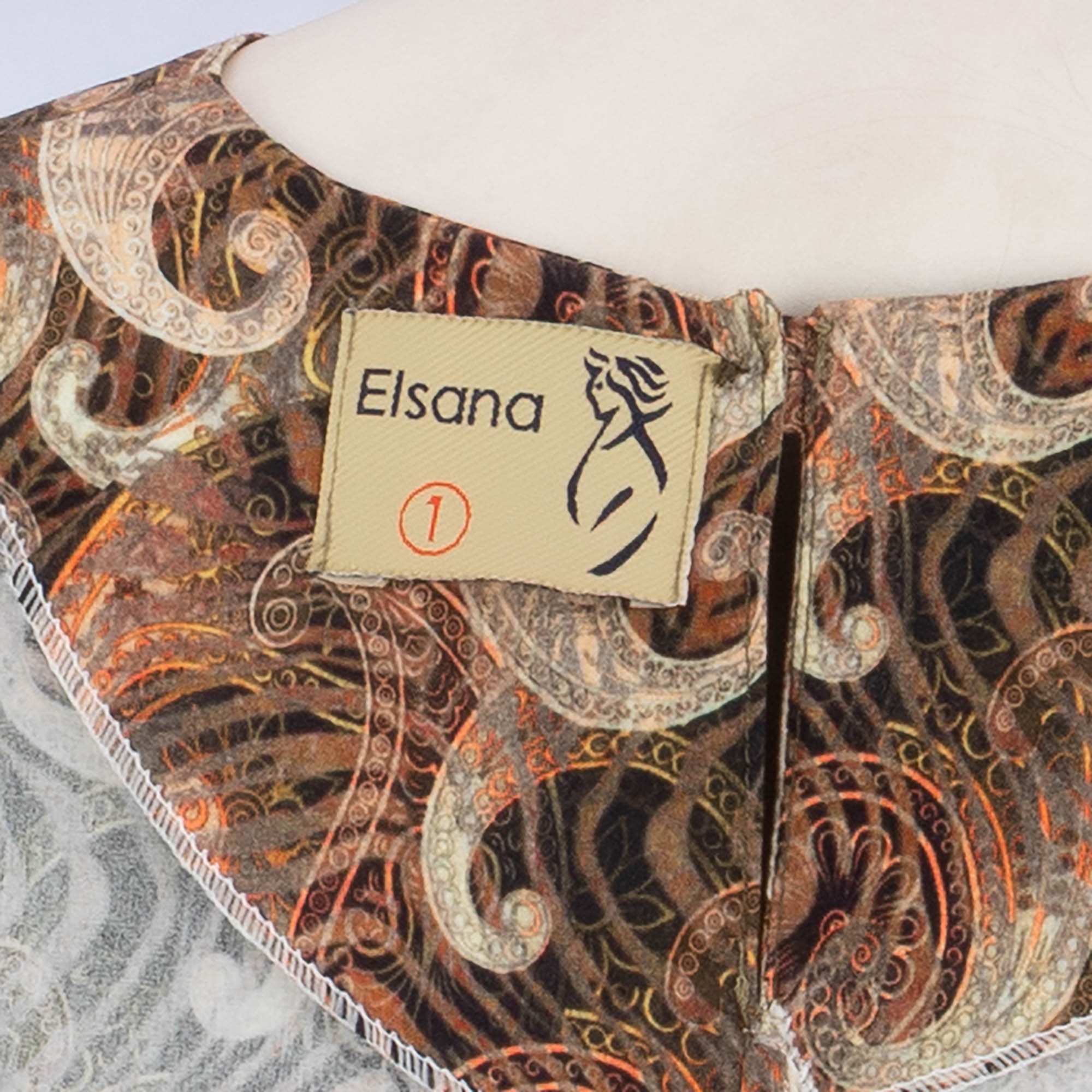 پیراهن ساحلی زنانه مدل رنگین السانا Elsana کد 2203